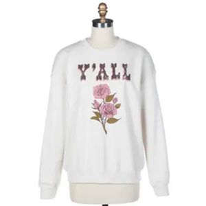 NEW Originality Y’ALL Sweatshirt. Medium